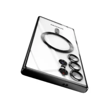 قاب شفاف مگ سیف سامسونگ S21 Ultra محافظ لنزدار برند Berlia
Samsung S21 Ultra Berlia Magsafe Case