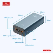 پاوربانک 30000 Earldom مدل PD36
Earldom 30000 MAh PD36 Power Bank