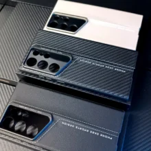 کاور اورجینال سامسونگ S24 Ultra برند GKK مدل چرمی Porsche Design
Samsung S24 Ultra GKK Porsche Design Case