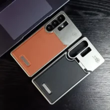 کاور فلزی مگ سیف گوشی موبایل سامسونگ S25ULTRA
Samsung S25 Ultra Leather Metal Magsafe Case