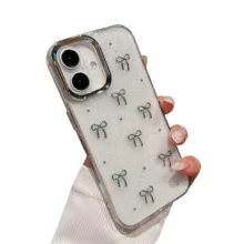 قاب فانتزی پاپیونی شفاف شاینی آیفون 16 Pro
Iphone 16Pro Bowknot Shiny Case