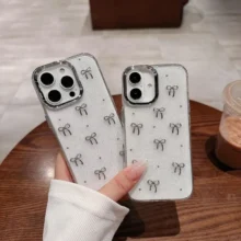 قاب فانتزی پاپیونی آیفون XS
Iphone XS Bowknot Shiny Case