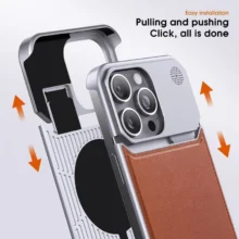 کاور فلزی مگ سیف گوشی موبایل آیفون IPHONE 15 Pro
Iphone 15 Pro Leather Metal Magsafe Case