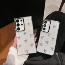 قاب فانتزی پاپیونی شفاف شاینی سامسونگ Galaxy A12
Samsung Galaxy A12 Bowknot Shiny Case