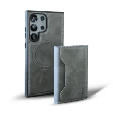 کاور چرمی مگسیف سامسونگ S24 Ultra مدل DDU Wallet
Samsung S24 Ultra Leather Magsafe DDU Wallet Case
