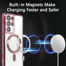 قاب مگ سیف شفاف لنزدار S23 FE سامسونگ برند Berlia
Samsung S23 FE Berlia Magsafe Case